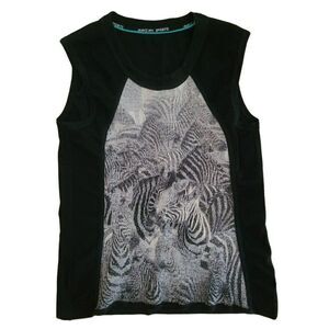 Marc Cain Sports Zebra Print Sleeveless Athletic Top Women's Size 5
